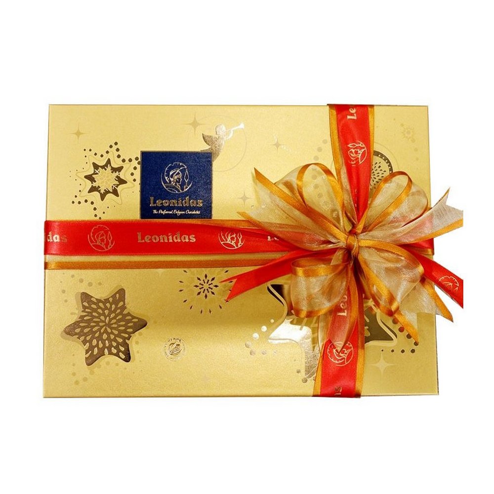 Pralinky - Vánoční bonboniéra obdélník zlatý
